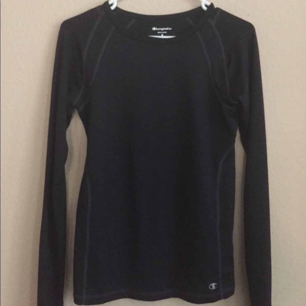 Champion Black long sleeve workout top